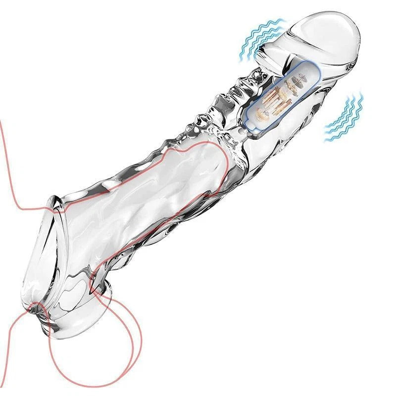 Funda Vibradora Alarga Pene Dragon