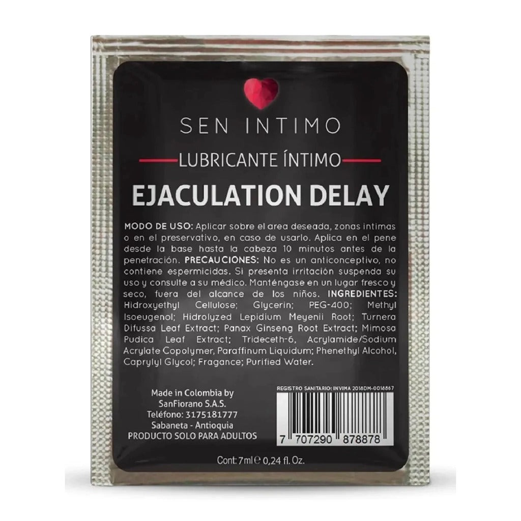 Sen Intimo Lubricante Retardante Ejaculation Delay