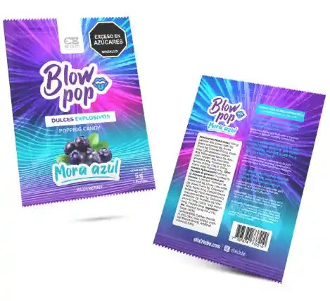 Quipitos Explosivo Blow Pop Elixir Sexo Oral Mora Azul