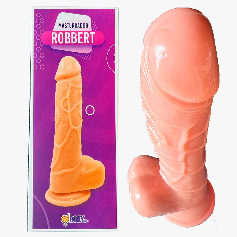 Dildo Consolador Realista Chupa Ventosa Robbert Testiculos