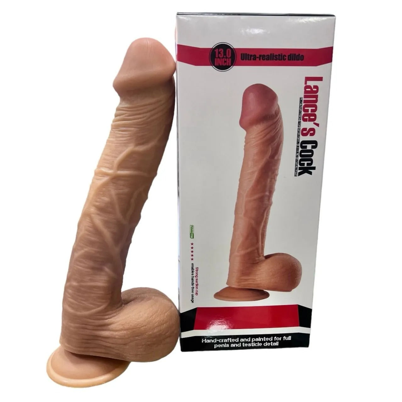 Dildo Realista Lance´s Cock Consolador Chupa Ventosa Gigante